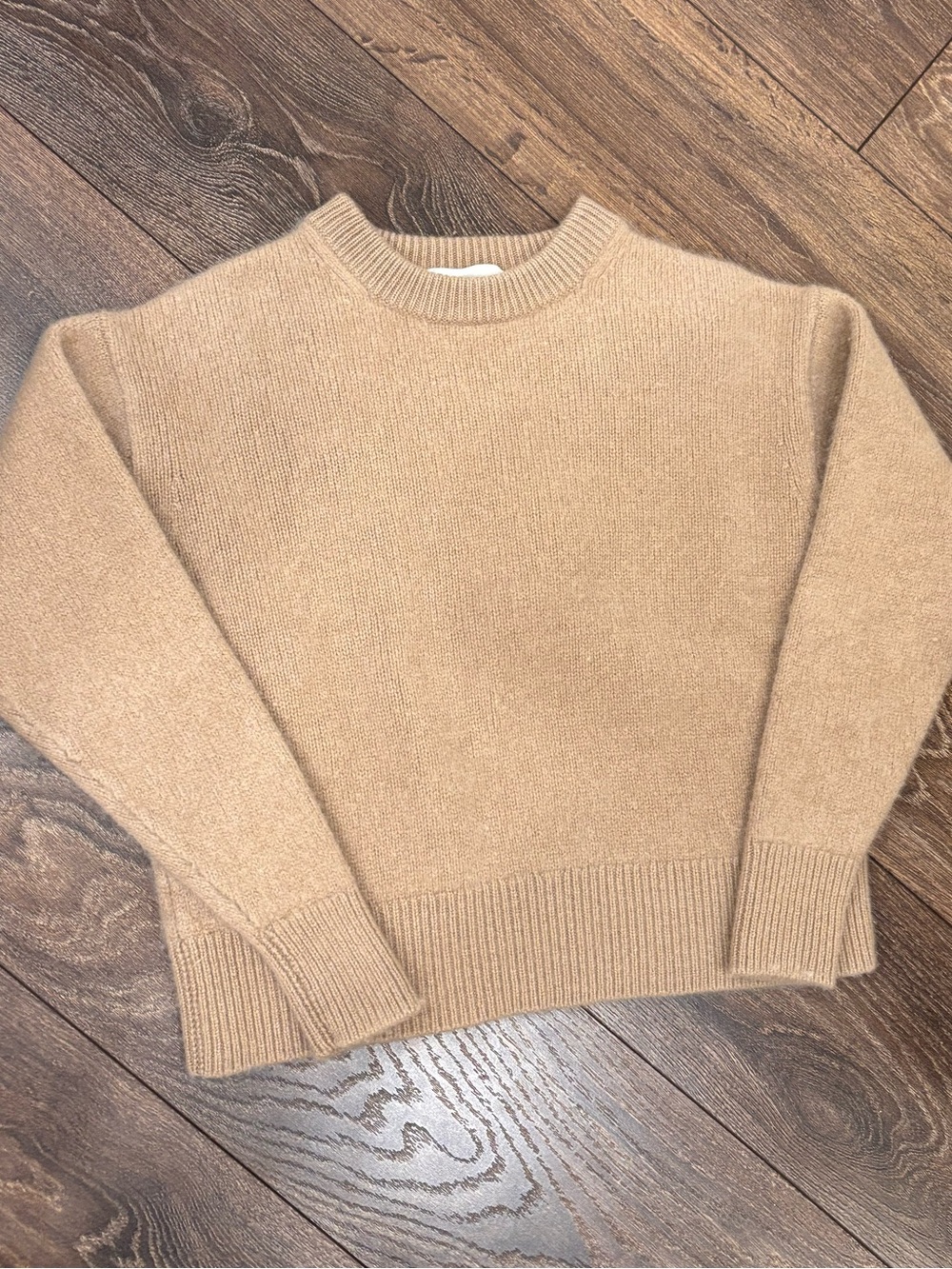 Wilfred Camel Cashmere Crewneck Sweater